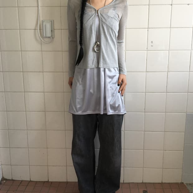 Glitter sliver mood cardigan