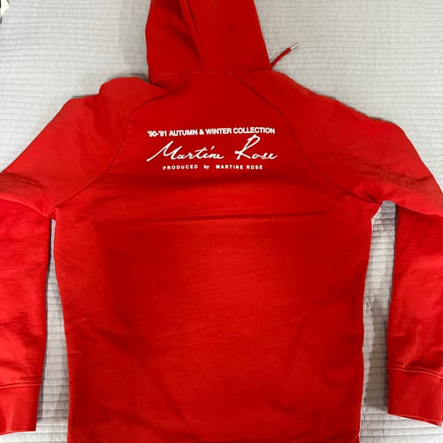 마틴 로즈 클래식 후디 레드 s