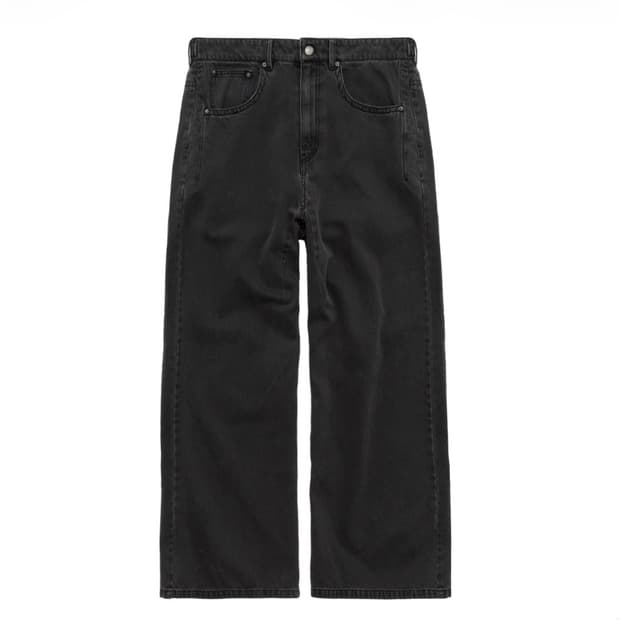 4) 폴리테루 루즈드 언코티드 진 데님 팬츠