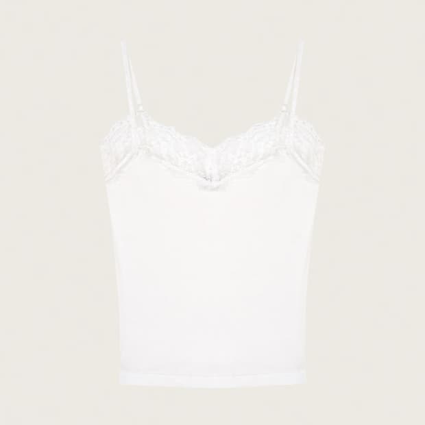 클리시어 크림도넛 나시 롱버전 블랙 화이트