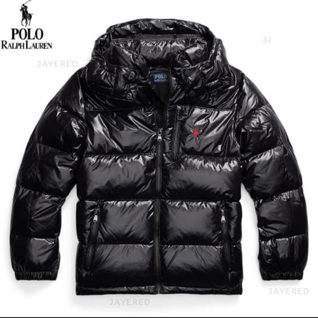 폴로 유광패딩
