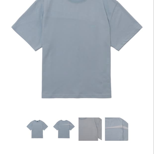 IL RYU Shift line T-shirts (Sky blue)