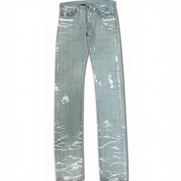 dior homme 06aw Paint Glitter Denim