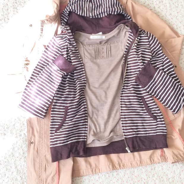 마루빈티지 브라운 스트라이프 후집