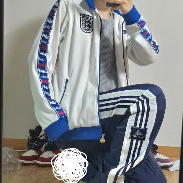 대장💙엄브로 잉글랜드 02-04 사이드라인 트레이닝 져지 자켓
