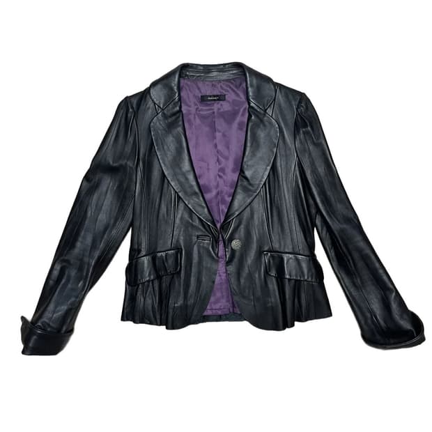 Single leather jacket