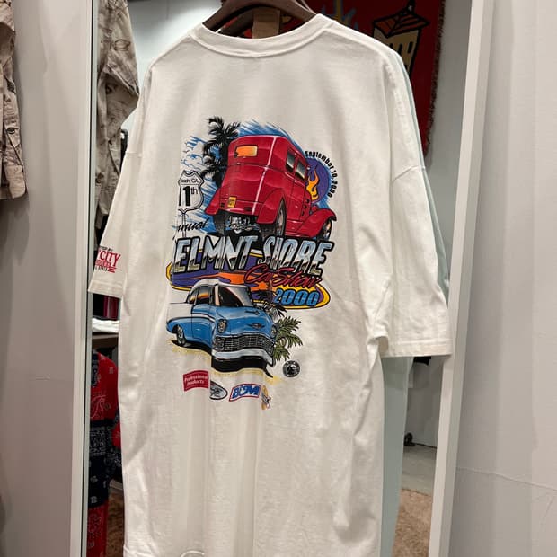 00s Hanes 헤인즈 BELMONI SHORE 레이싱 반팔 티셔츠