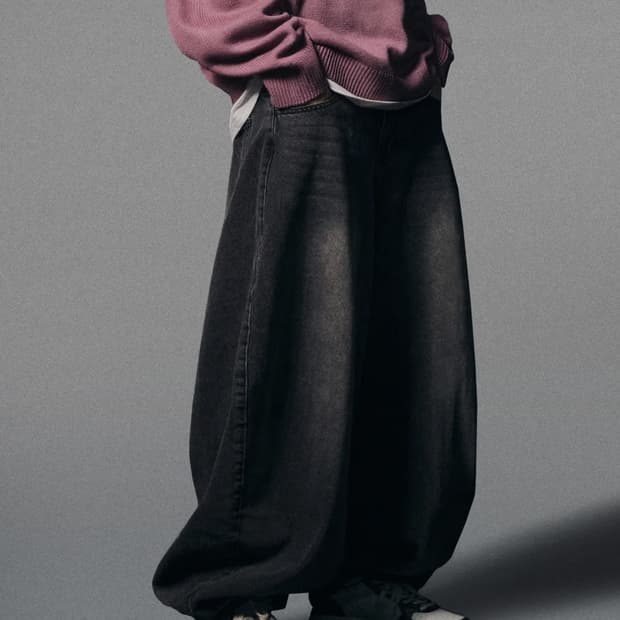 낫포너드 벌룬 팬츠 블랙 XL