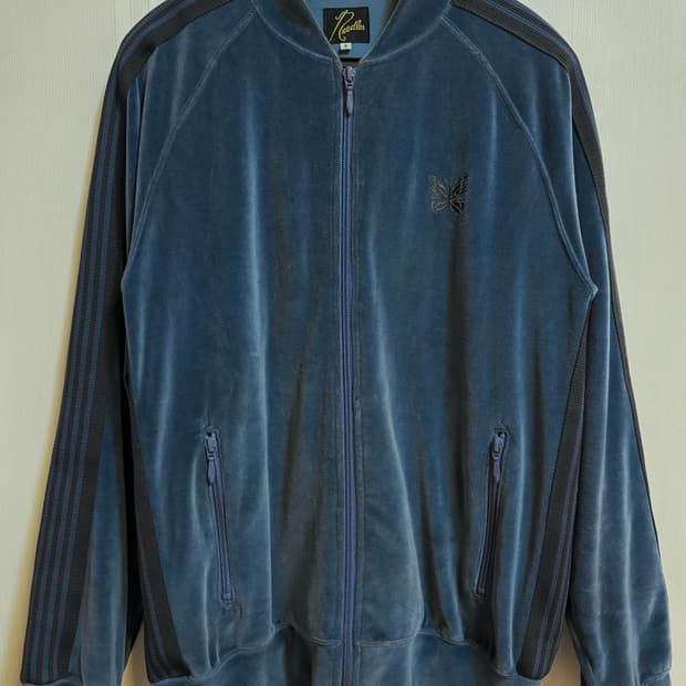 니들스 벨루어 RC 트랙자켓_스모크블루_S