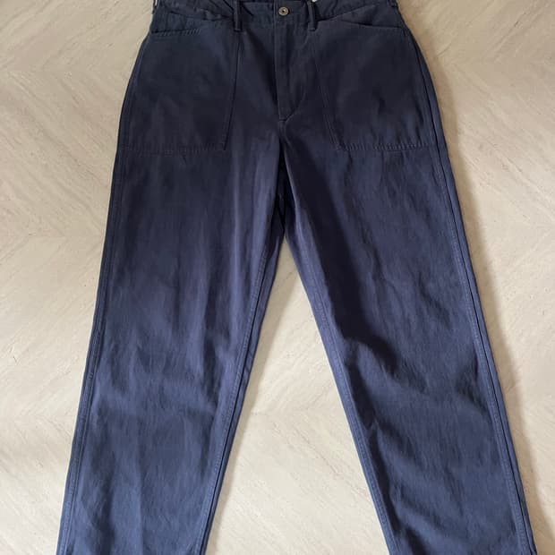 카키스 크루맨 팬츠 faded navy