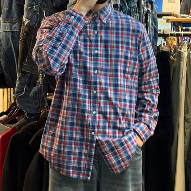 [No.9]Polo 폴로 체크 긴팔셔츠