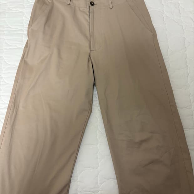 유스 와이드 치노 팬츠 베이지 m