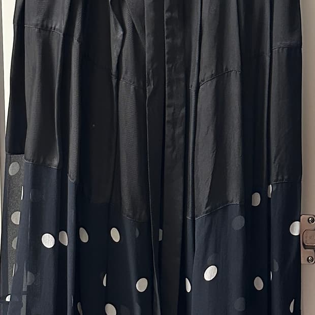 리매튜스 도트 플리츠 스커트 