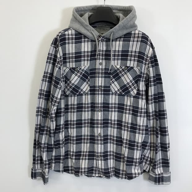 칼하트 오티스 체크 후드셔츠 [L]