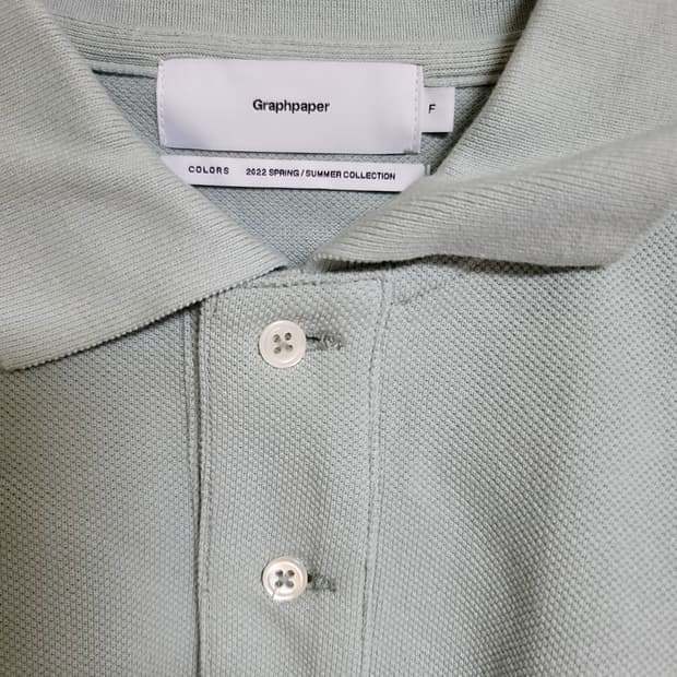 Graphpaper 22SS 피케 셔츠 F 사이즈
