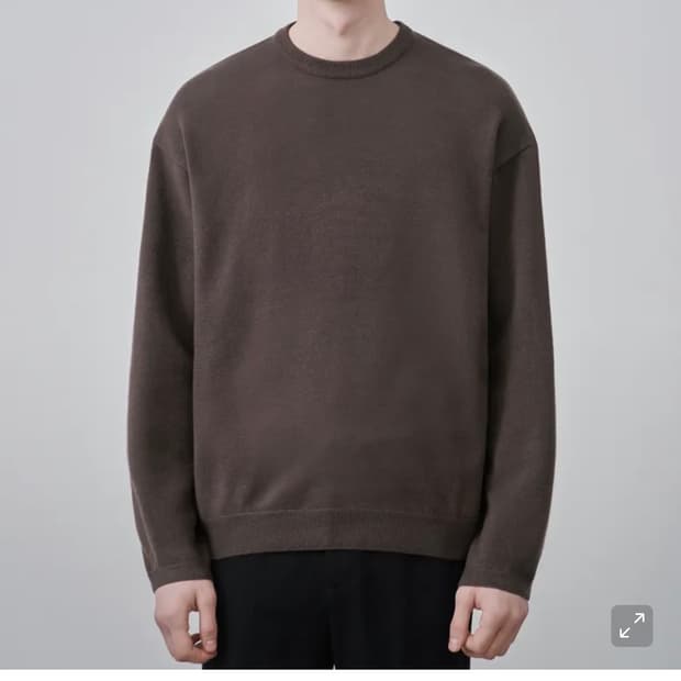 (새상품)(M) 드로우핏 울 소프 PBT 라운드 니트 BROWN 판매
