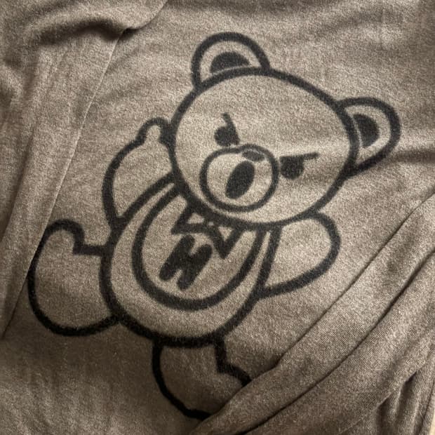 (정품) 히스테릭글래머 히글 퍽베어 그레이 니트