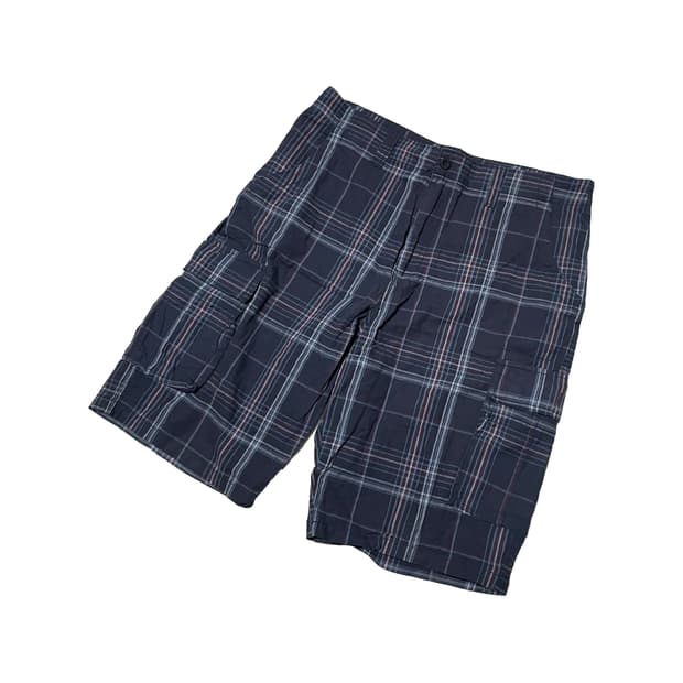 에어워크 체크 카고 하프팬츠 반바지