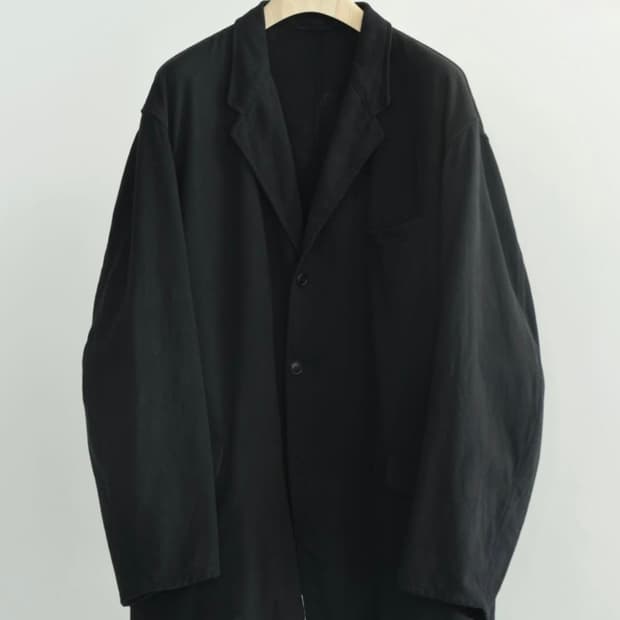 코모리 블랙 드릴 자켓 26ss