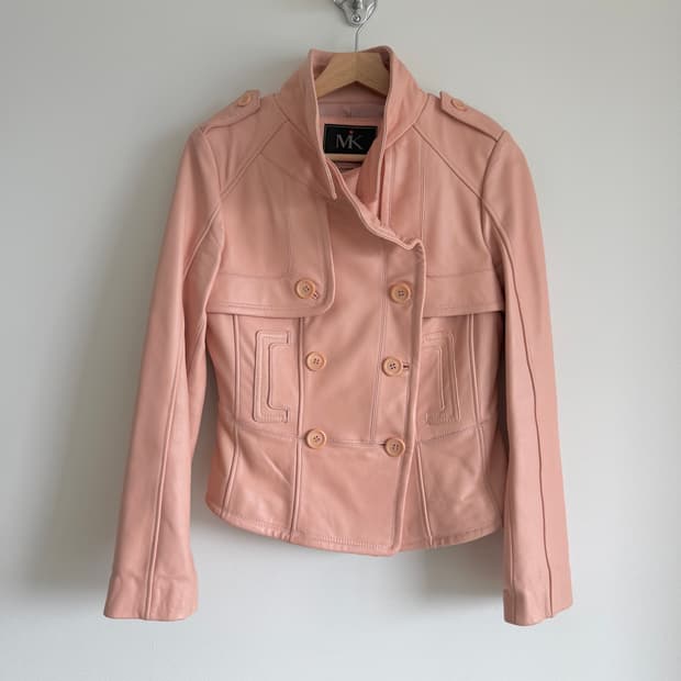 Pre owned 레더 자켓