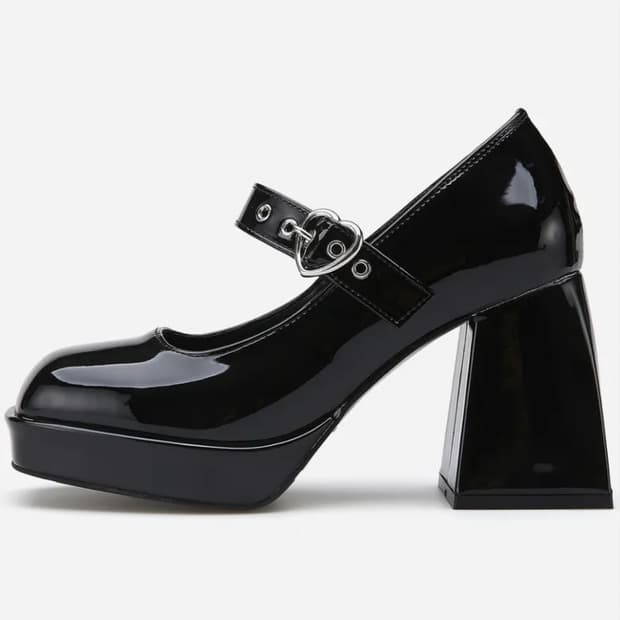 솔트앤초콜렛 스퀘어 토 버클 메리제인 펌프스(9cm)