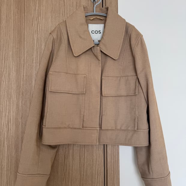 COS 베이지컬러 코튼 자켓 EUR 36