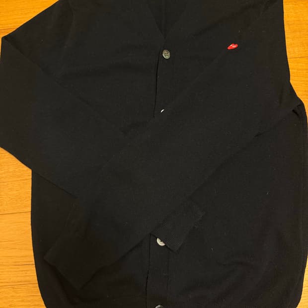 꼼데가르송 플레이 가디건 라지 검정색