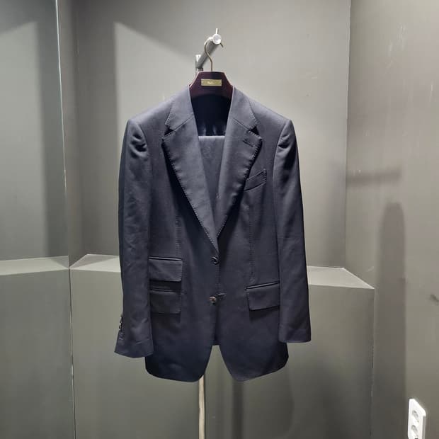 톰포드 블랙 캐시미어 100% 투피스 수트셋업