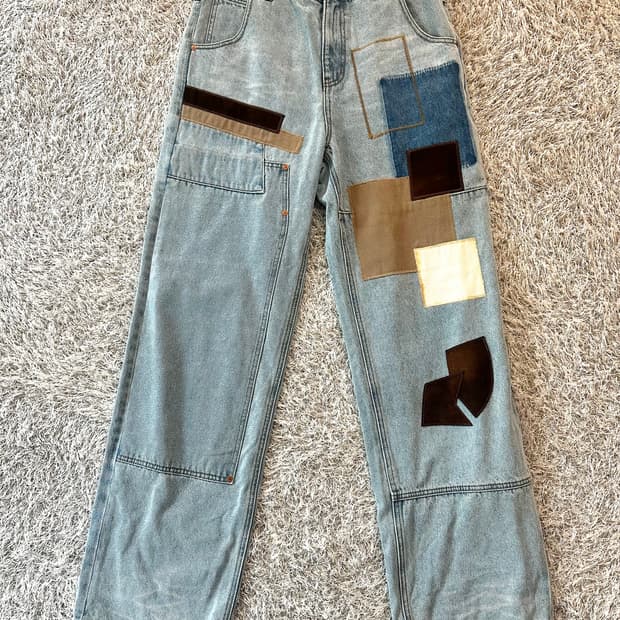 앤더슨 벨 래더코튼 패치 데님