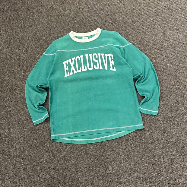 OS)Coen vintage 빅로고 그린 스웻셔츠