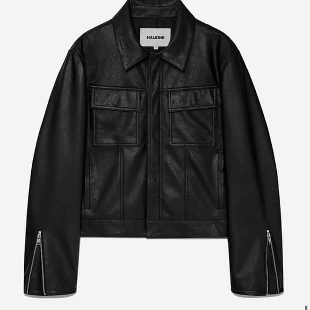 알렌느 레더 트러커 블랙 2사이즈 새제품