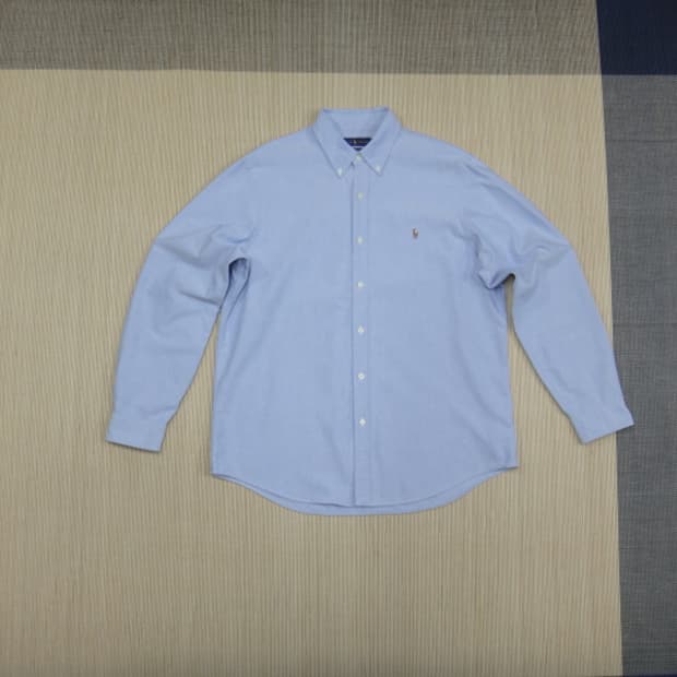 (2XL) 폴로랄프로렌 옥스포드 남성 솔리드 면 셔츠