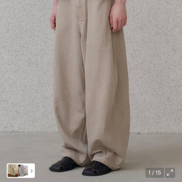 [노운] 커브드 팬츠 판매합니다 ! (100% 미개봉 새상품)