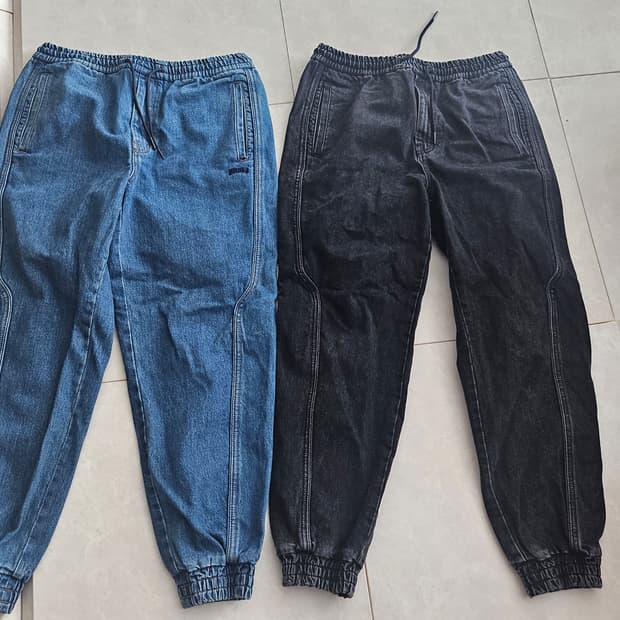 [46(30~32)]준지 데님 트랙 팬츠 유아인 조거 청바지