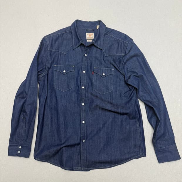 리바이스 바스토우 데님 웨스턴셔츠 L