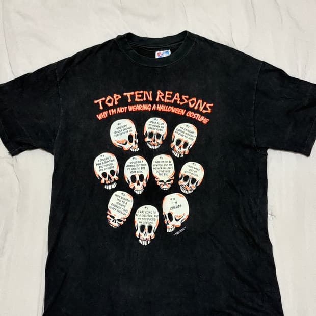 90s 헤인즈 싱글스티치 반팔티