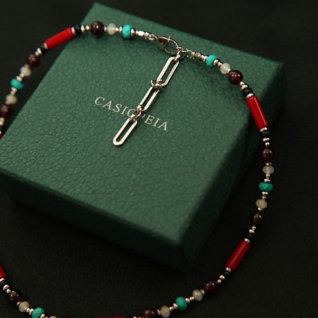 CASIOPEIA Sunrise Necklace 가넷 원석목걸이