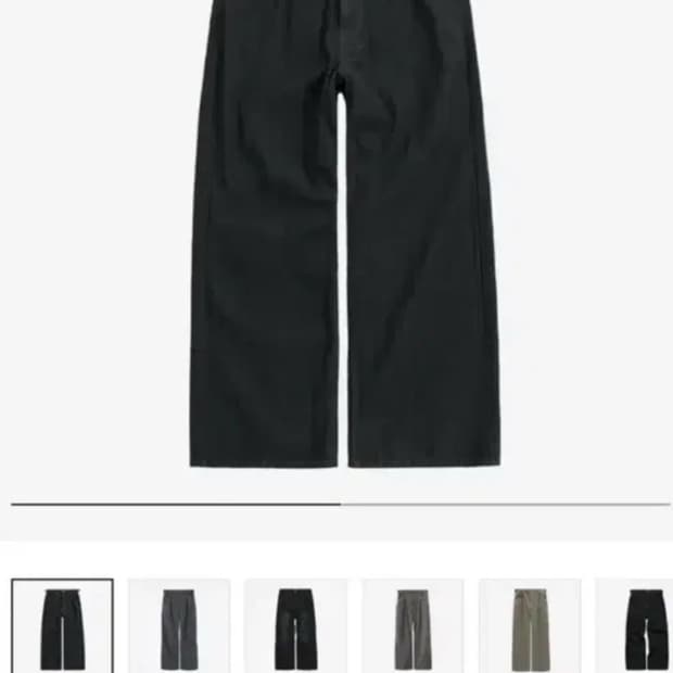 [4] 폴리테루 스트라이프 고시마 팬츠 블랙