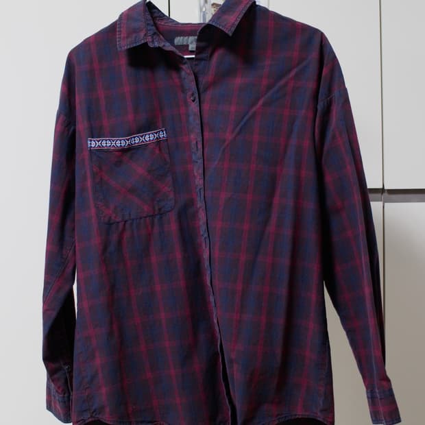 닉스 빈티지 체크 셔츠