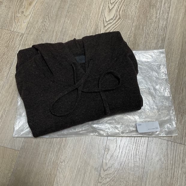 머듈 니트 후드 브라운 0