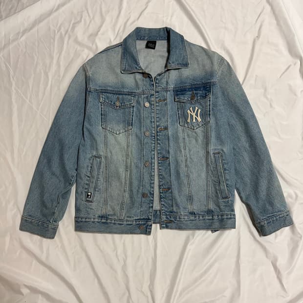 MLB 빅로고 데님자켓 NY