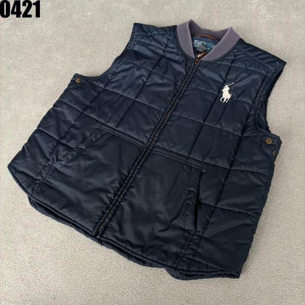 폴로 랄프로렌 네이비 퀼팅 조끼 XL