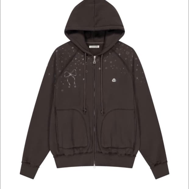 교환) 코이세이오 트윙클 후드집업 교환 브라운 -> 그레이