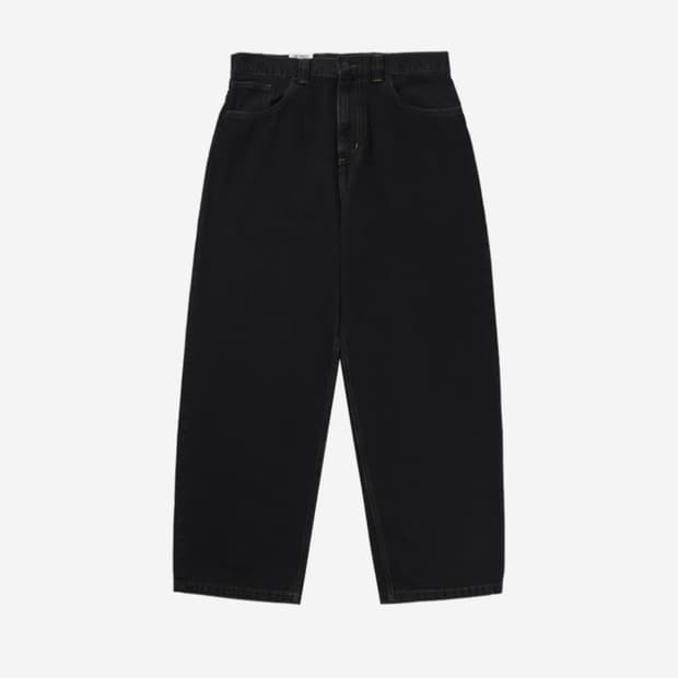 칼하트 WIP 브랜돈 팬츠 블랙 스톤 워시드