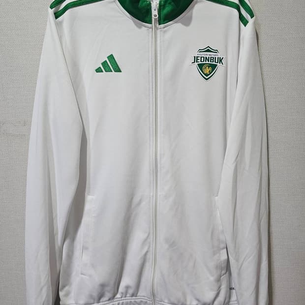 아디다스 전북현대 화이트 트랙탑 유니폼 트랙 자켓 95 / M