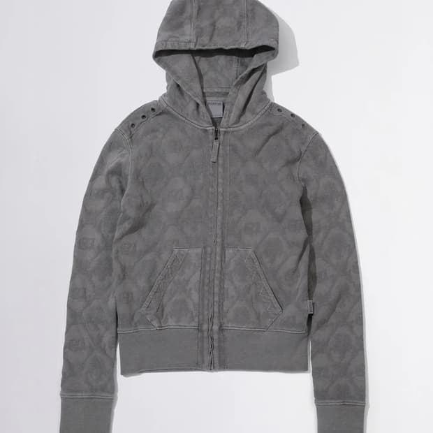 스컬프터 자카드 후드집업 Charcoal