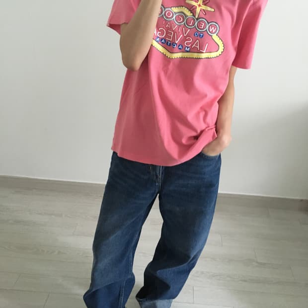 Vtg blue wide baggy jeans