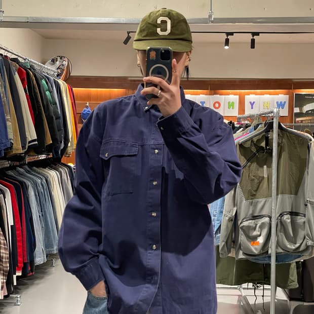 빈티지 코튼 셔츠  