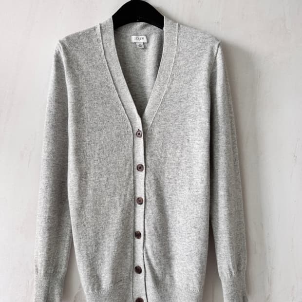 새상품 J.Crew 회색 브이넥 가디건 S(44,55사이즈 가능)