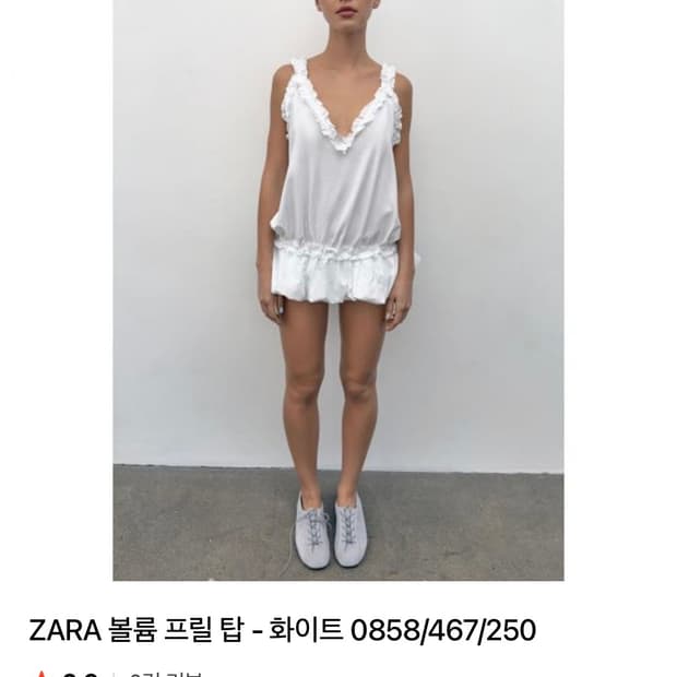 자라 볼륨 프릴 탑